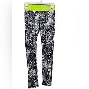 Gorgeous H&M neon/black/white snakeskin print tights!